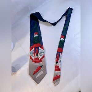 Tabasco tie 56” long - silk tie - Men’s